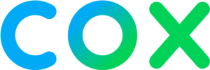COX Communications logo in blue and green